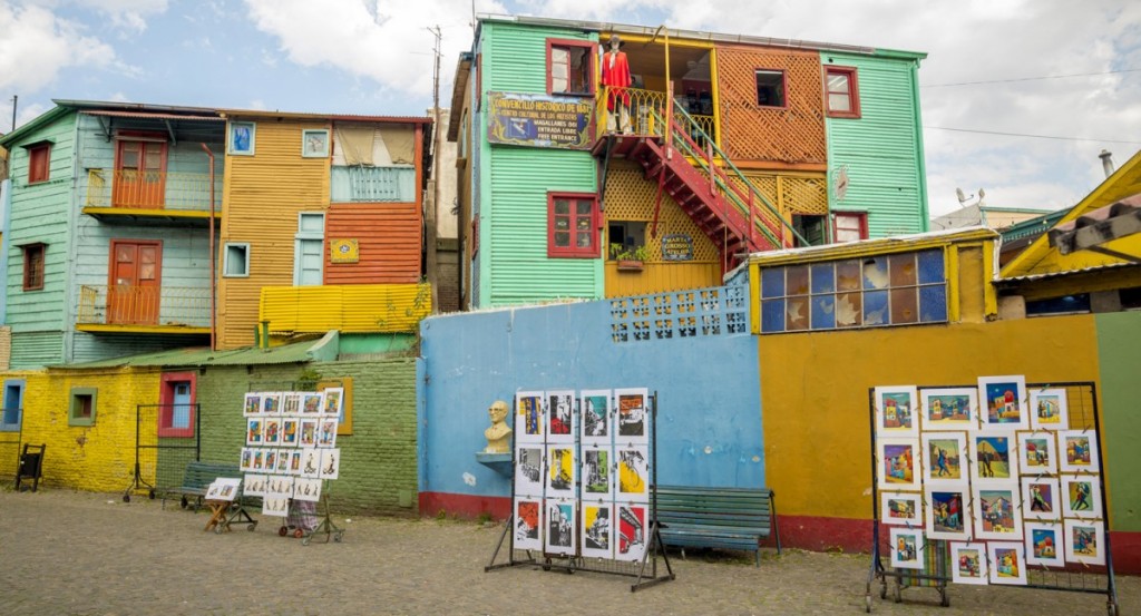 Caminito, no Boca, Buenos Aires, Argentina.