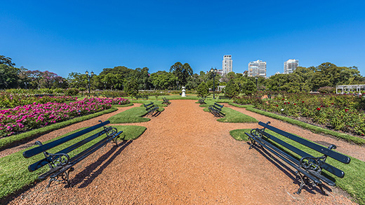 Rosedal, Parque de Palermo, Buenos Aires.